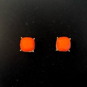 Orange Stud Earrings